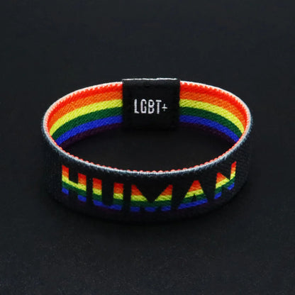 LGBT+ Armband (DUO) - Rainbow & Human